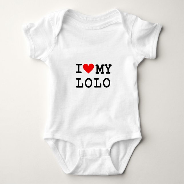 Body J'aime mon lolo. C'est plus d'amusement aux (Devant)