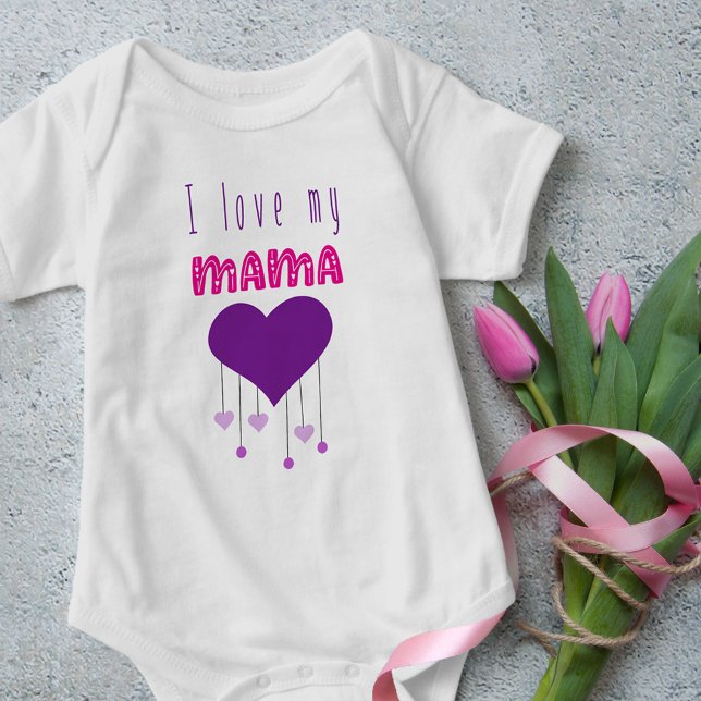 Body J'aime mon Mama Bright Hearts Matching Mama Mini (Créateur téléchargé)