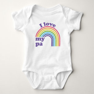 Body J'Aime Mon Pa - Joli arc-en-ciel