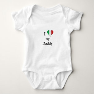 Body J'aime mon papa, le costume de bébé Coeur Italie
