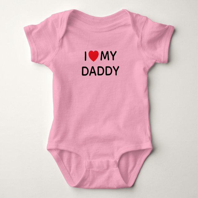 BODY J'AIME MON PAPA ROSE (Devant)