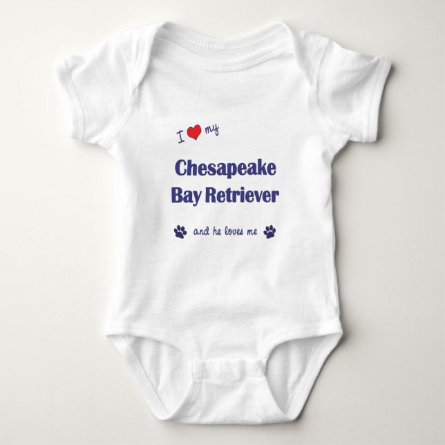 Body J'aime mon Retriever de la Baie de Chesapeake (le (Devant)
