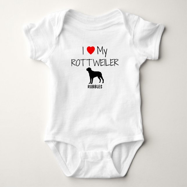 Body J'aime mon Rottweiler (Devant)