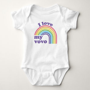 Body J'aime mon Vovo - Arc-en-ciel mignon