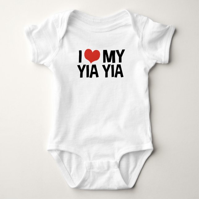 Body J'Aime Mon Yia Yia (Devant)
