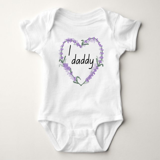 Body j'aime t-shirt papa (Devant)