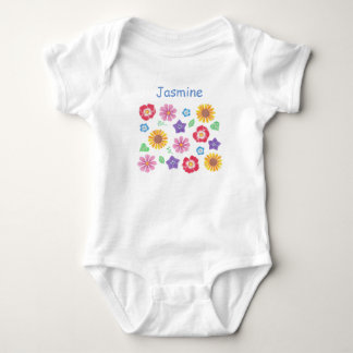 Body Jardin aux fleurs mignonnes Couleurs douces Baby B