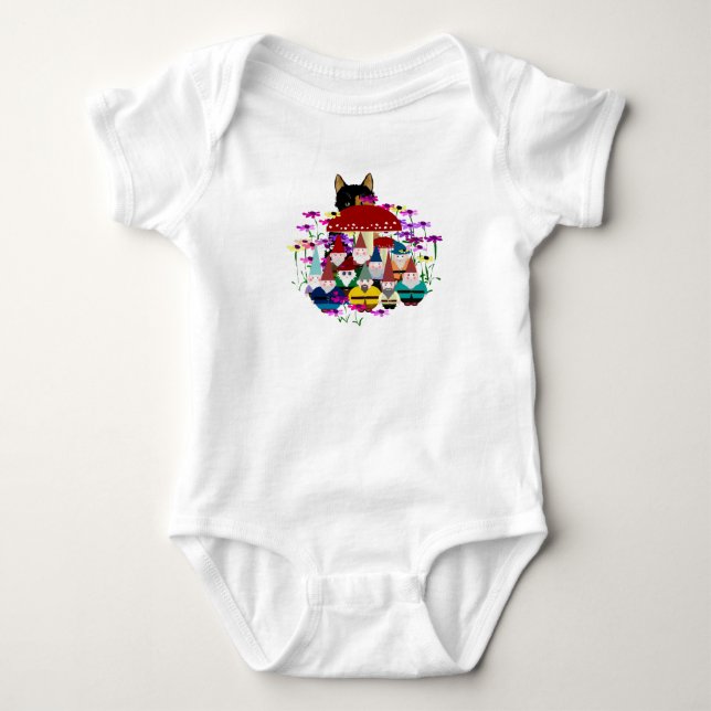 Body Jardin Gnomes Bodysuit bébé (Devant)
