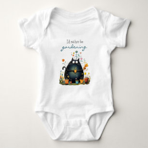 Body Jardinier Chat Capricieux "J'aimerais Mieux Jardin