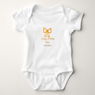 Body Jaune orange jaune aquarelle rétro heureux anniver