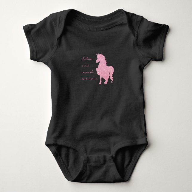 Body Je crois en la licorne rose invisible. (Devant)
