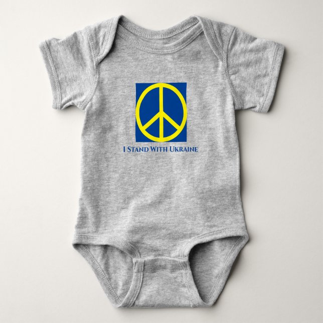 Body Je Me Trouve Avec Ukraine Baby Bodysuit T-Shirt (Devant)
