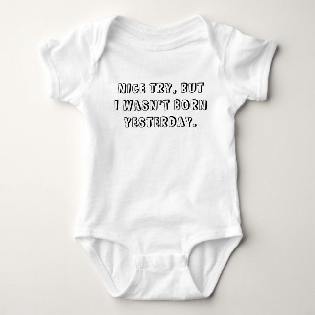 Body "Je ne suis pas né hier " (Devant)