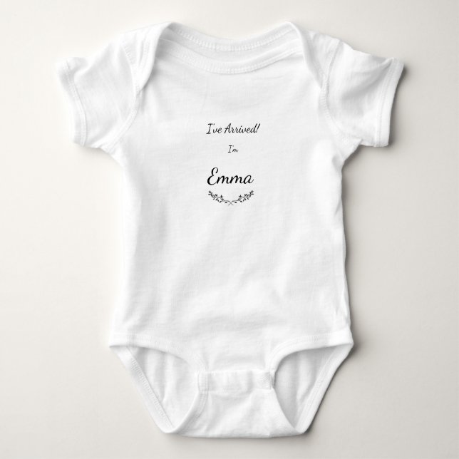 Body Je suis arrivé ! Bodysuit Un Pièce Pour Emma (Devant)