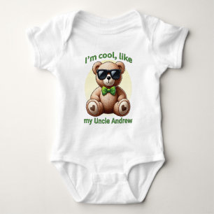 Body Je suis Cool Teddy Bear avec Green Bow personnalis