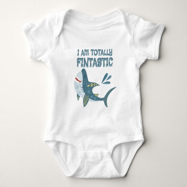 Body Je suis des garçons de dessins animés requins bébé (Devant)