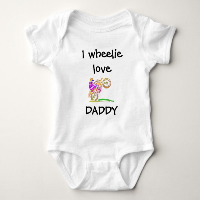 Body Je suis follement amoureux de Papa Bodysuit Motocr (Devant)