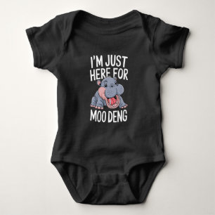 Body Je suis juste là pour Moo Deng adorable bébé hippo