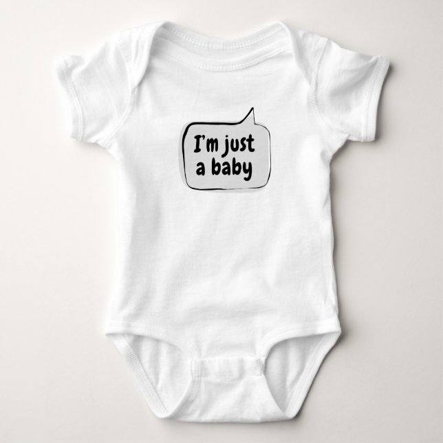 Body Je suis juste une bulle de parole de bébé (Devant)