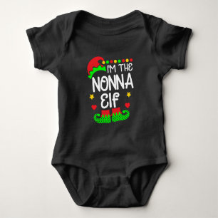 Body Je suis La Nonna Elf Chemise de Noël Famille Elf C