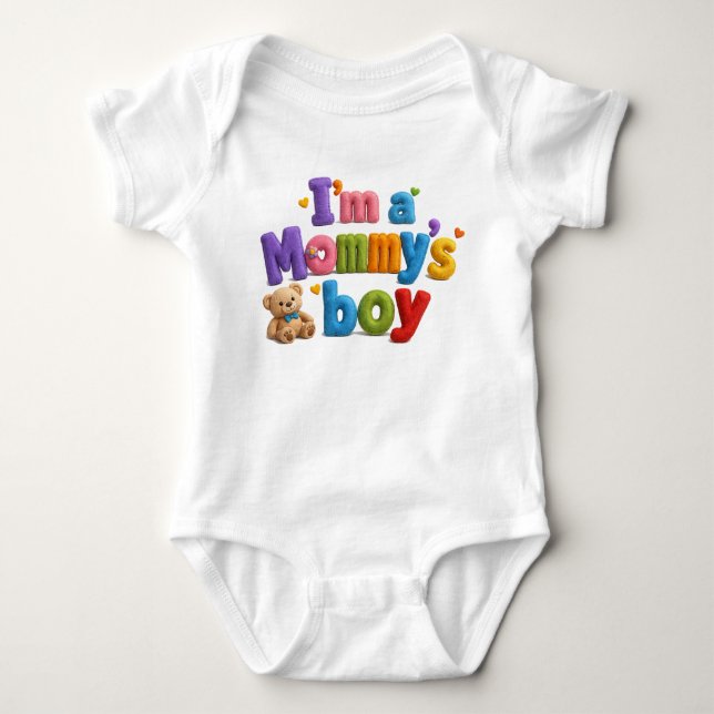 Body Je suis le garçon de Maman multi couleur (Devant)