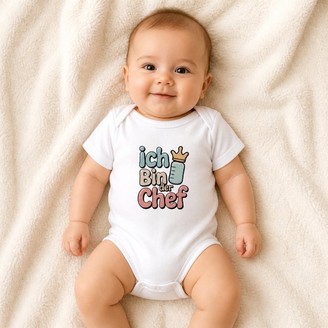 Body Je Suis Le Patron Citation Drôle De Bébé Boss (Créateur téléchargé)