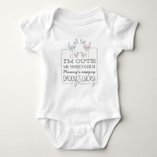 Body Je suis mignonne, le T-shirt Lucky Funny Baby de p