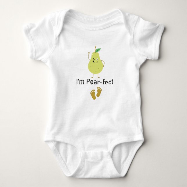 Body Je suis Pear-fect, Baby Fruit Cadeau Funny mignon  (Devant)