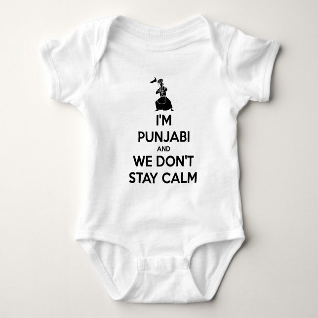 Body Je suis Punjabi et nous ne gardons pas le calme (Devant)