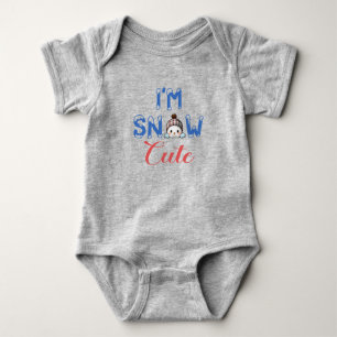 Body Je suis Snow Cute Baby Jersey Bodysuit