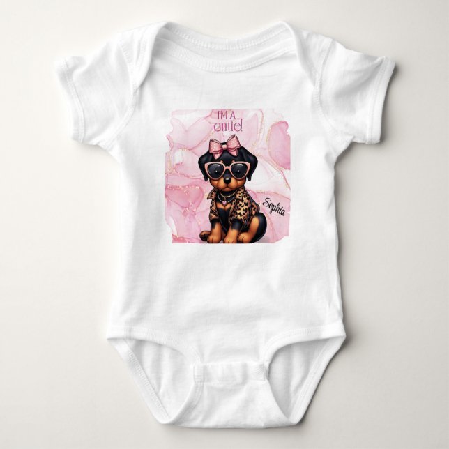 Body Je suis un Cutie-Puppy Baby Bodysuit - Arrière - p (Devant)