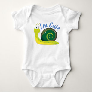 Body Je suis un mignon escargot vert pâle