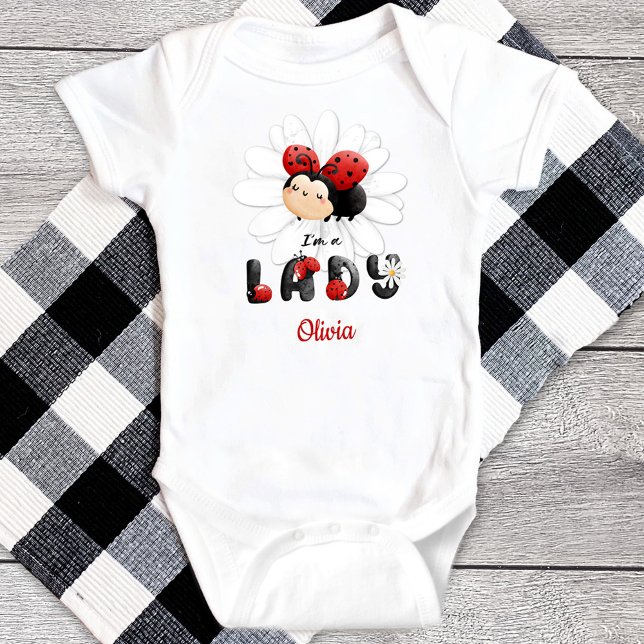 Body Je suis une petite fille Lady Baby Bodysuit mignon (Créateur téléchargé)