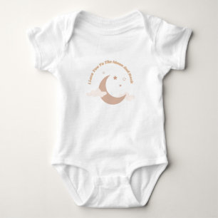 Body Je T'Aime À La Lune Et Au Dos Bodysuit Bébé