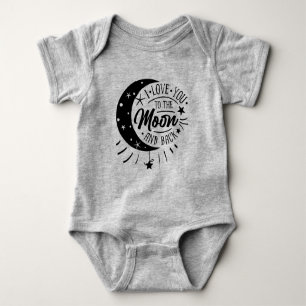 Body Je T'Aime À La Lune Et Au Retour - Mignonne Nouvea