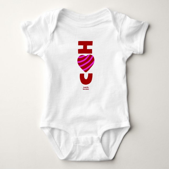 Body Je t'aime Baby Jersey Bodysuit (Devant)