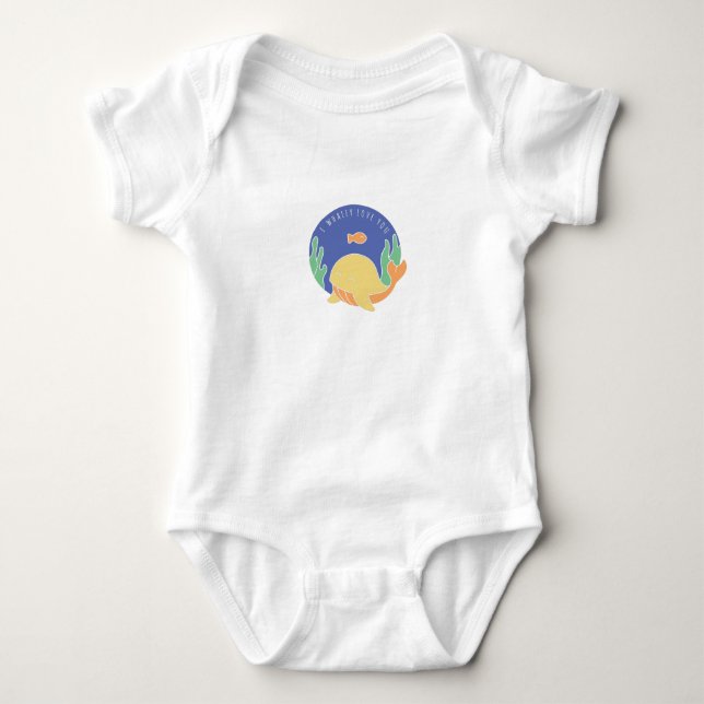 Body Je T'Aime Bébé Baleine (Devant)