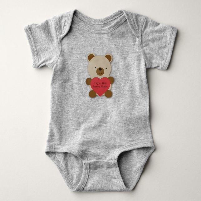 Body Je T'Aime Beurre Beaucoup Mignonne Ours Teddy (Devant)