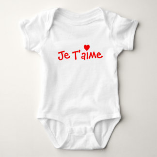 Body Je T'aime chemise bébé