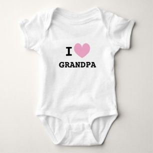 Body Je t'aime grand-père bodysuit bébé pour nouveau-né
