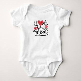 Body Je t'aime maman design pour enfants sincère