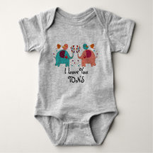 JE T'AIME vêtements de bébé de TONNES - AMOUR