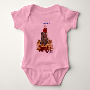 Body Je Veux Être Un Cowgirl Infantile Creeper