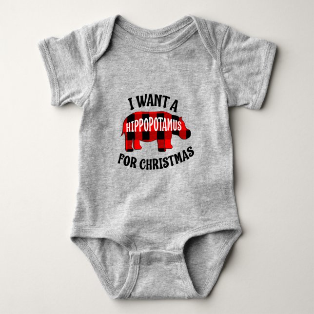Body Je Veux Un Hippopotame Pour Noël (Devant)