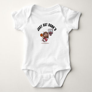 Body Je viens de Dunked Funny Baptism Baby Bodysuit Cad
