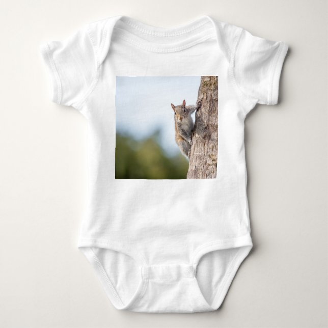 Body Je Vous Regarde ! Squirrel Baby Bodysuit (Devant)