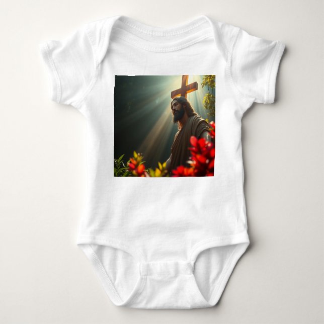 Body Jésus-Christ dans le Jardin Bébé Jumper (Devant)
