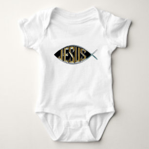 Body Jésus dans un symbole de poisson