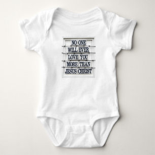 Body Jesus Love Citation Bébé Bodysuit
