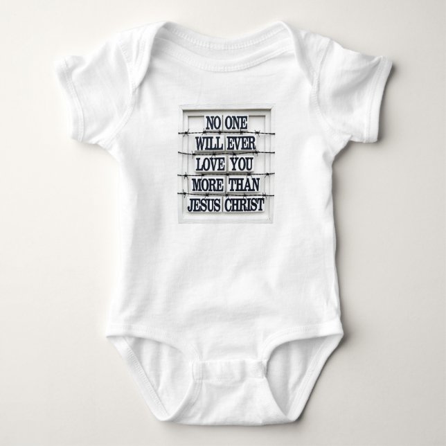 Body Jesus Love Citation Bébé Bodysuit (Devant)